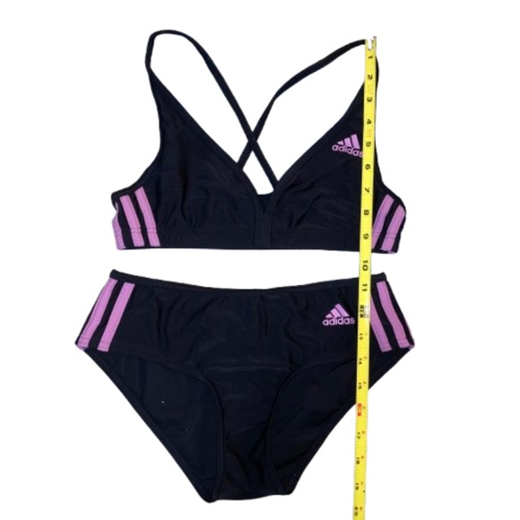 ADIDAS Infinitex Bikini Set Black and Lilac TWO PIECE - Picture 3 of 4
